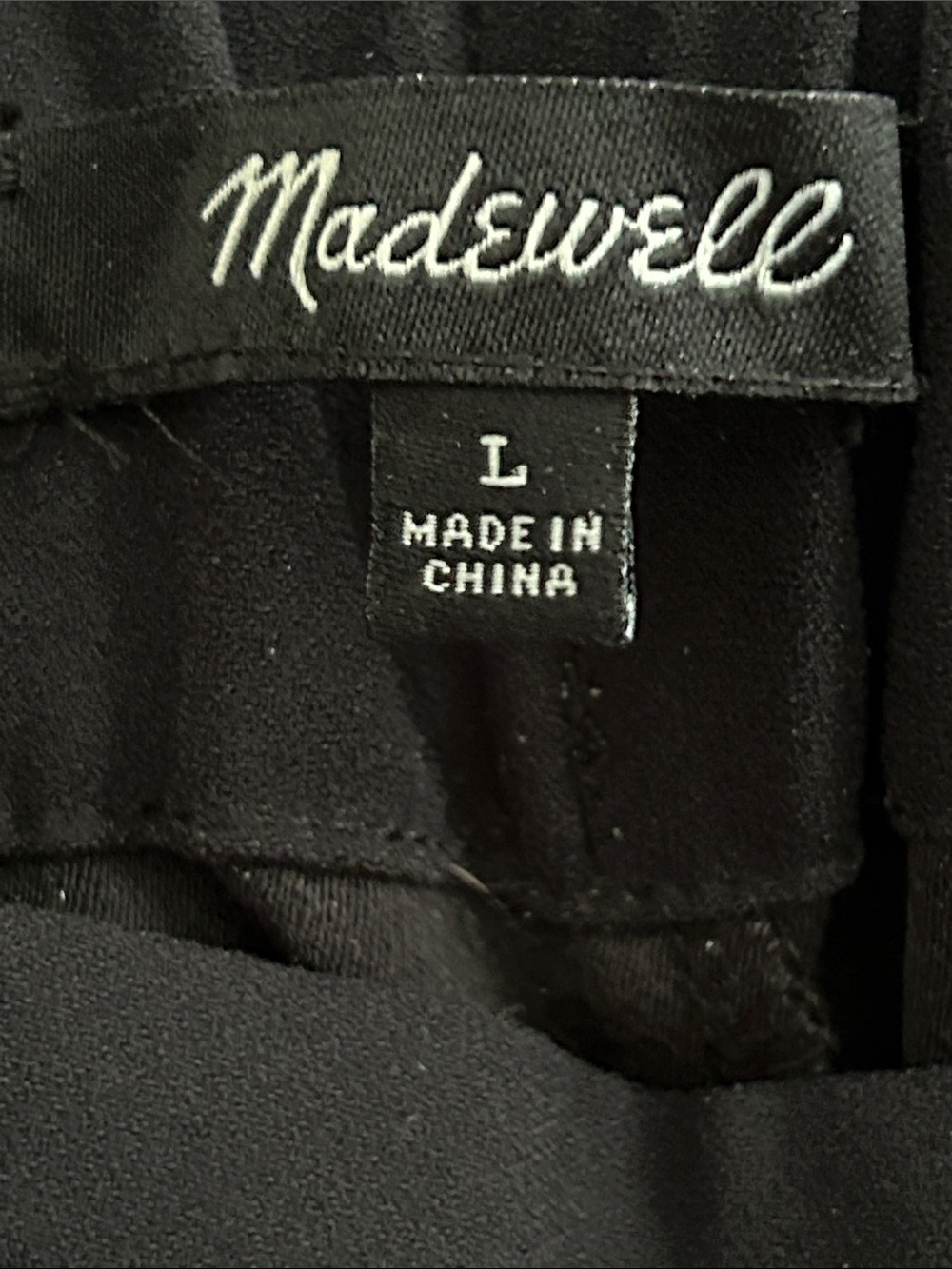 Madewell Huston wide leg pull on pants sz L - Picture 5 of 6